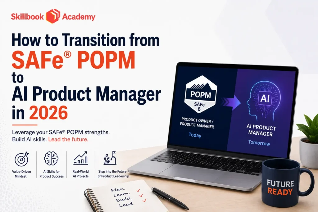 How to Transition from SAFe® POPM to AI Product Manager skillbook banner